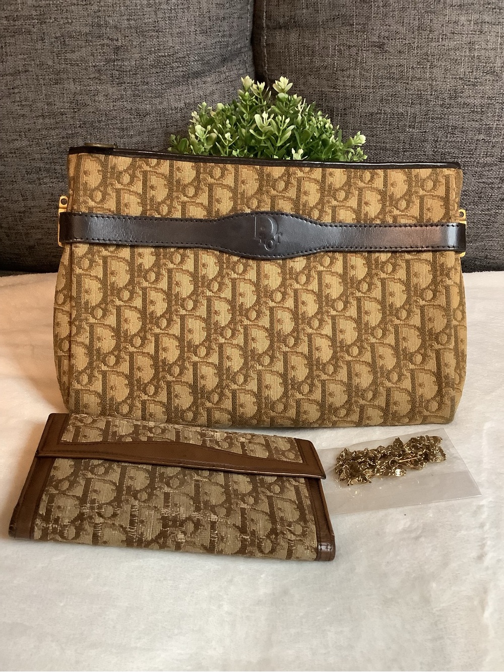 Christian Dior Vintage Diorissimo Bag with Wallet Bundle